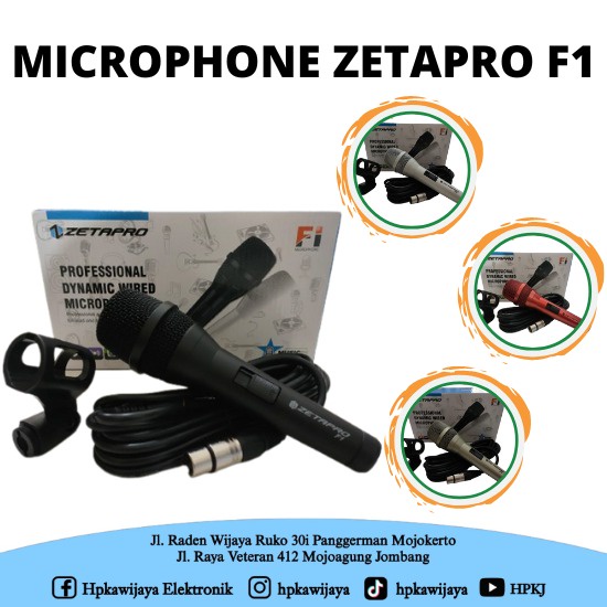 MICROPHONE ZETAPRO F1 mic kabel zetapro F-1