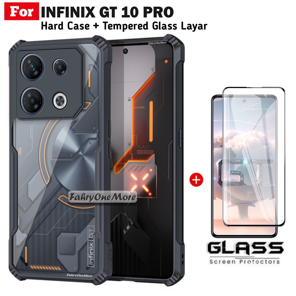 PROMO Hard Case Infinix GT 10 Pro Shockproof Fusion Free Anti Gores Layar Handphone