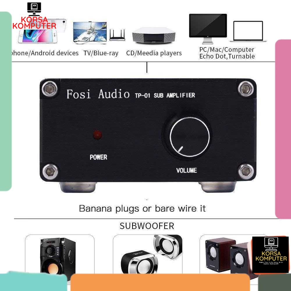 Audio Amplifier Subwoofer Receiver HiFi Digital Class D 100W Ampli Audio 100 Watt - TP-01 Fosi  Orig