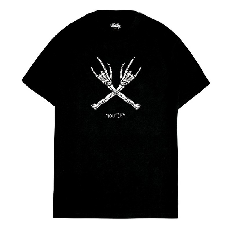 [ORI] 3Second Kaos Pria Moutley Kaos Pria Katun Cotton Hand Skull Baju Atasan Casual Tee T-Shirt OL-