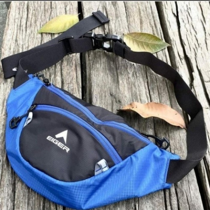 Tas Pinggang Eiger Z-Waist Bag 3F tas selempang pria original outdoor - Biru