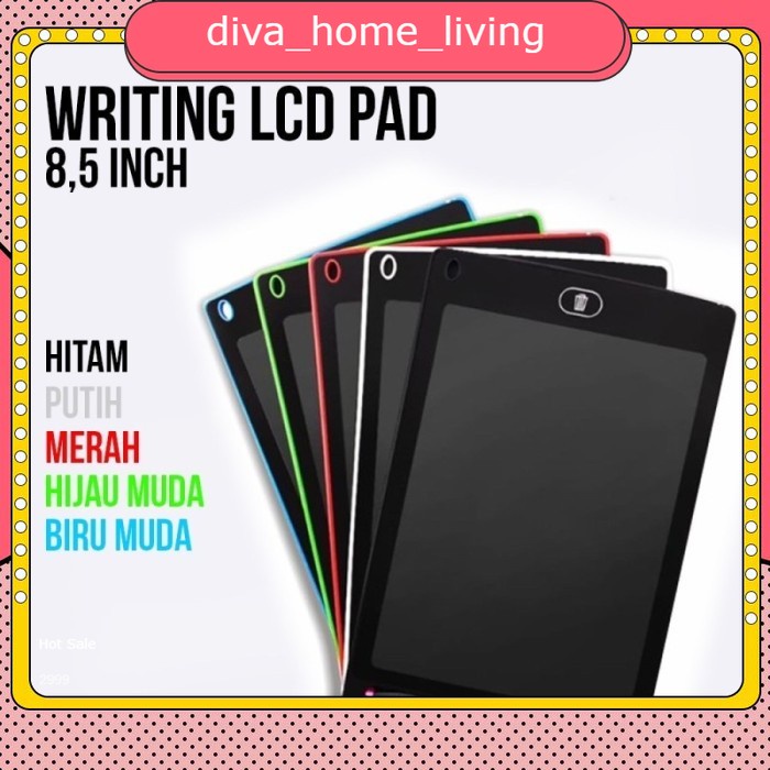 

LCD Drawing Writing Tablet 8.5" Papan Tulis Anak Board writing Pad - Random