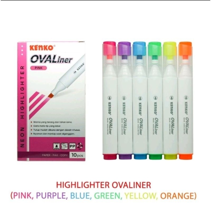 

Neon Highlighter KENKO Ovaliner (1pc)