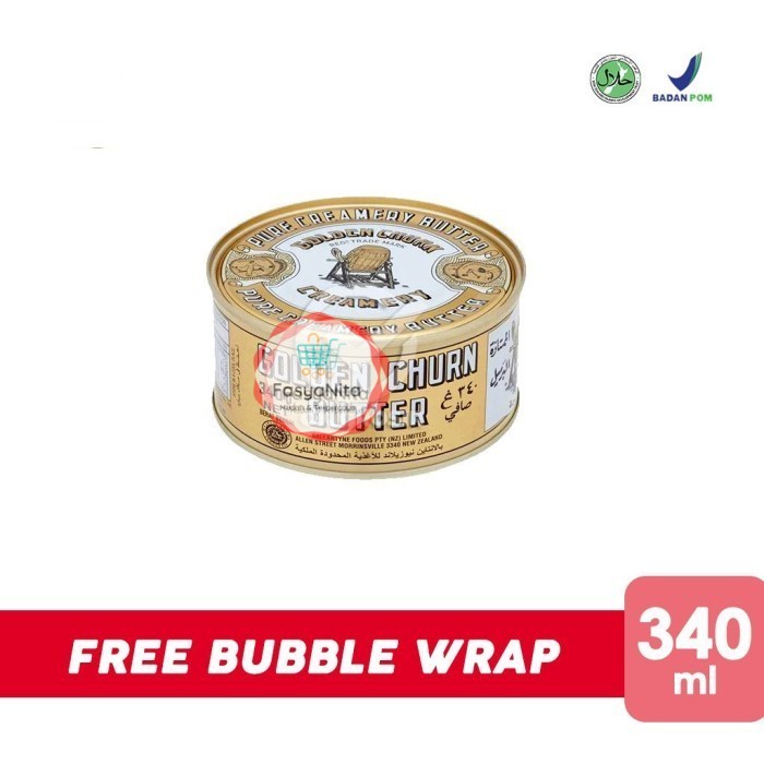 

Salted Butter Golden Churn Butter Creamy Roombutter [Kaleng 340 gr] - FasyAnita Mart Denpasar