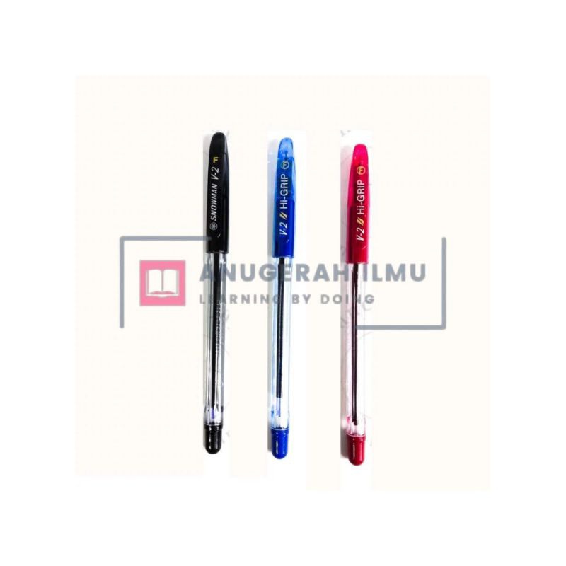 

Snowman V-2 V2 Bulpen Pulpen Ball Point Bolpoin Bolpen Pena Pen Per lusin (12) / GUDANG BUKU MURAH