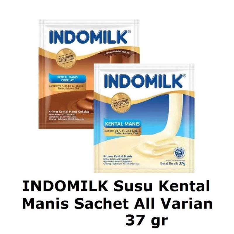 

INDOMILK Susu Kental Manis Sachet 37gr