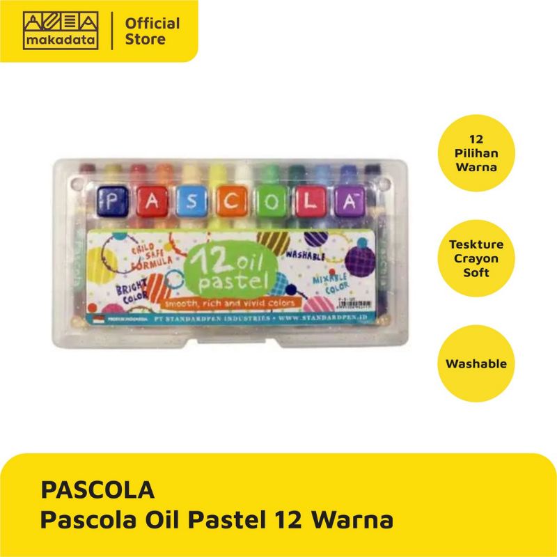 

Crayon oil pastel Pascola 12 warna ( 1 set )