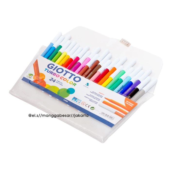 

Giotto Turbo Color Set 24 Warna Spidol