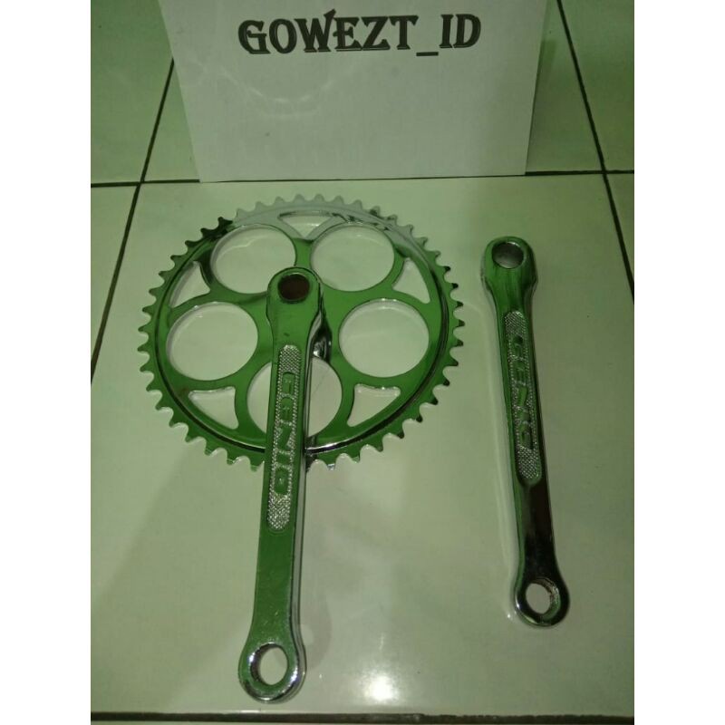 Gear / Gir / Crank Set Sepeda Jengki Onthel 44T GENIO | High Quality