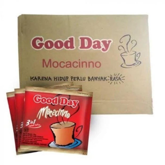 

Ready Good Day Moccacino Kopi Instan 1 Dus 5 Bag ( 5 X 50 Sachet )