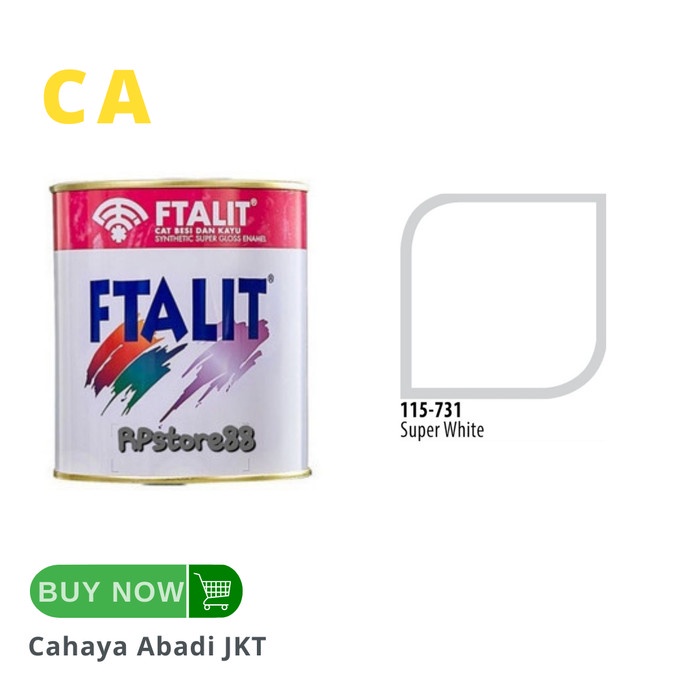 CAT MINYAK KAYU BESI FTALIT 731 SUPER WHITE