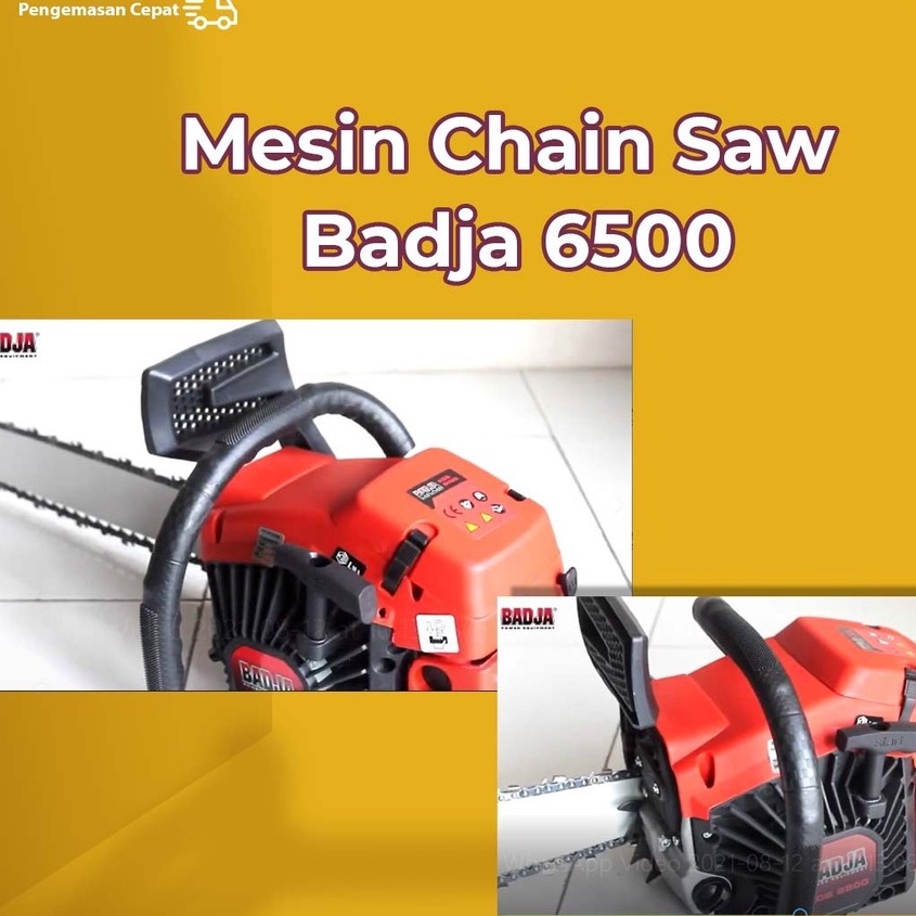 Badja Mesin Chainsaw 6500( Gergaji Senso 22" ) BCS-6500