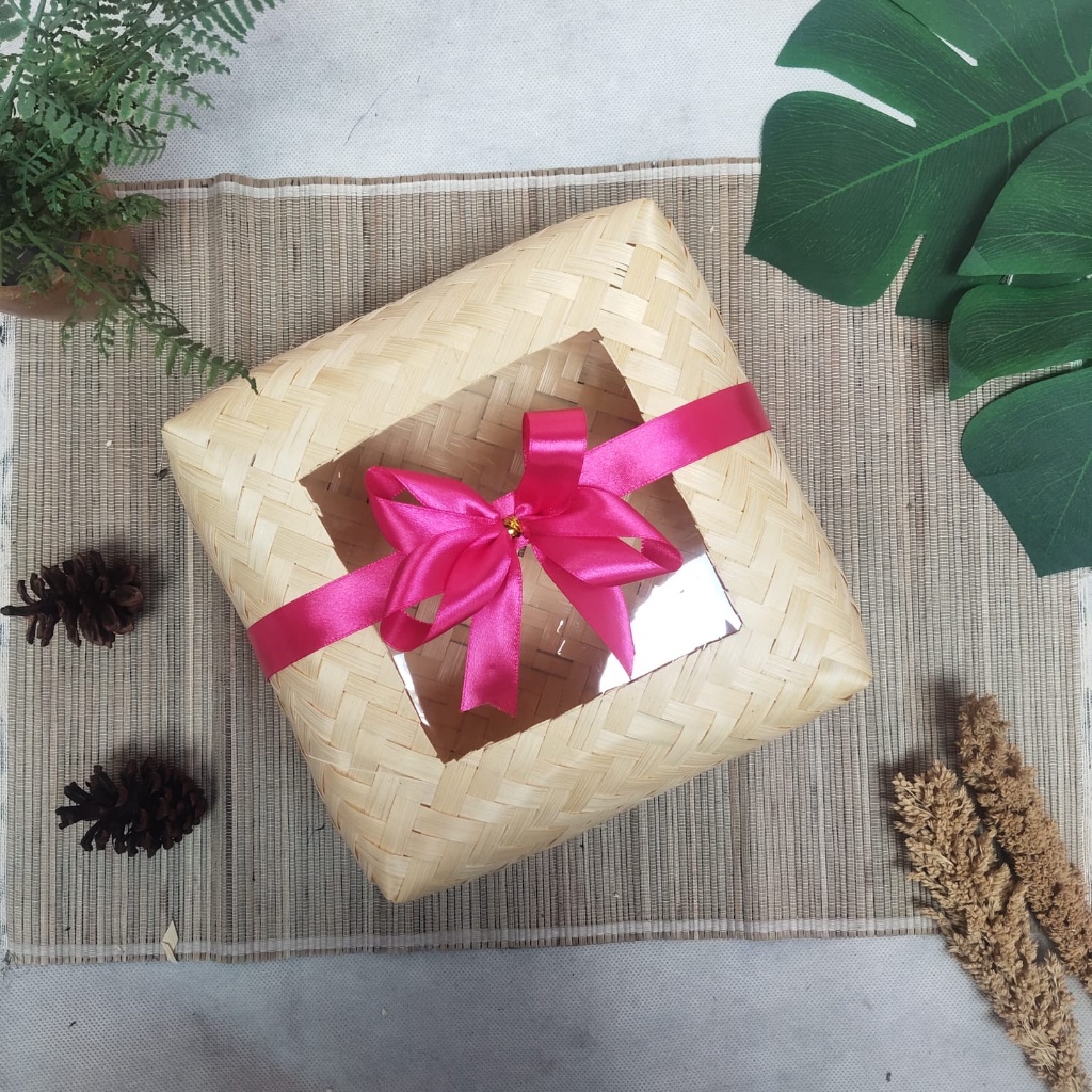 Besek Hantaran N Mika Pita Palang Tengah | besek ater ater | besek gudeg | besek ingkung | besek get