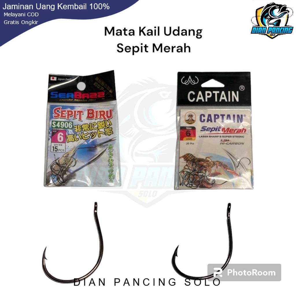 Mata Kail Udang Sepit Merah / Sepit Biru