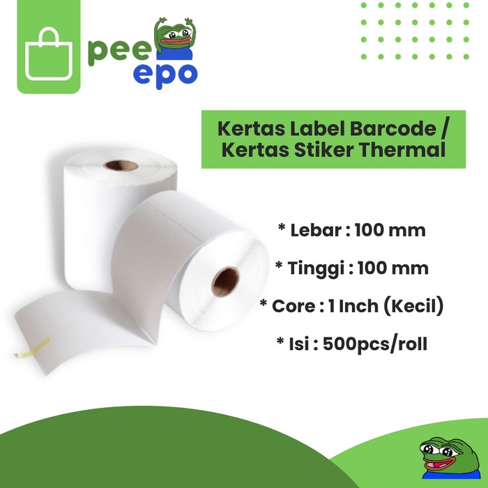 

Label Resi Kertas Thermal Label Sticker 100 x 100 Barcode 500 PCS