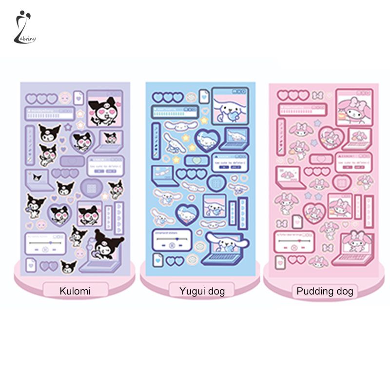 

Kuromi Cinnamoroll Flash Diy Stiker Akun Tangan Akun Kartun Bahan Set Z