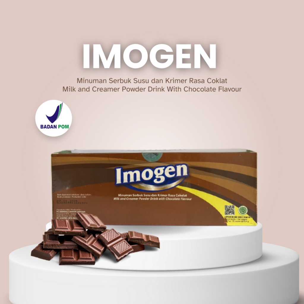 

IMOGEN Minuman Serbuk Krimer Susu Rasa Coklat Untuk Kesehatan Kulit