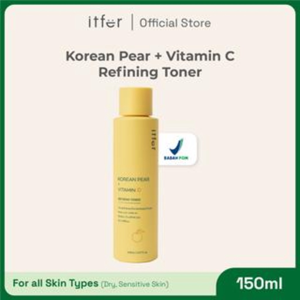 ITFER Vitamin C Refining Toner (150 ml) - With Korean Pear, Allantoin, Panthenol