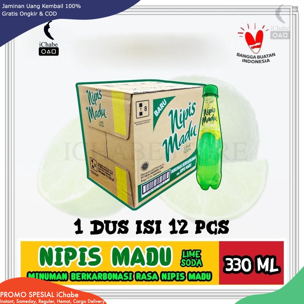 

Minuman NIpis Madu Lime Soda Botol Pet | Jeruk Nipis - 330 ml (Kemasan Karton)