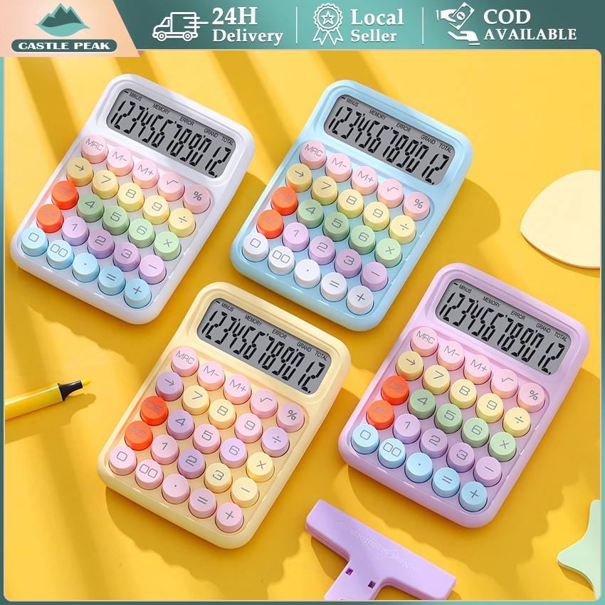 

Ins Korea Dopamin Kalkulator Warna Ketik Inspired Tombol Bulat Layar Besar Portable Mudah Digunakan Kalkulator Untuk Kantor