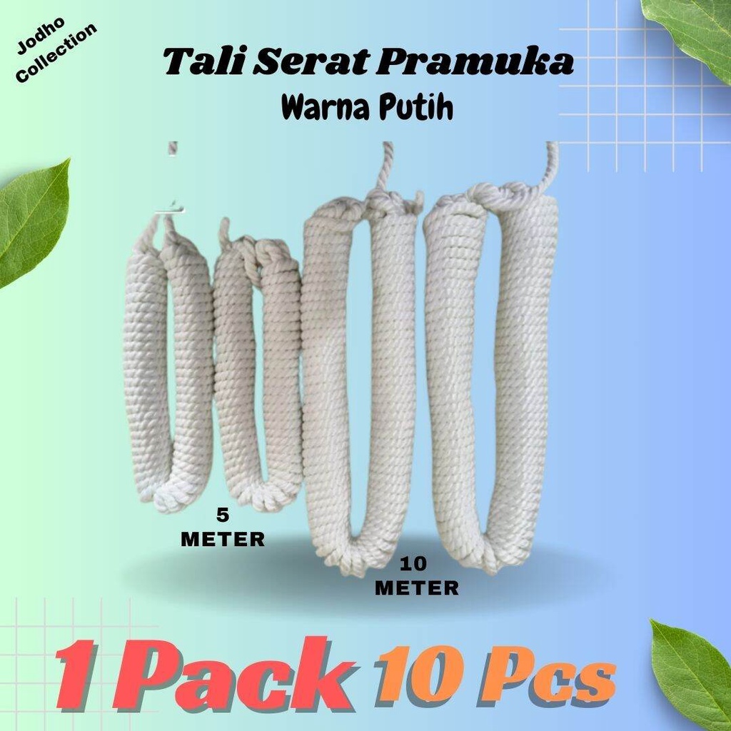 

(10 pcs) Tali Serat Pramuka 5 Meter dan 10 Meter
