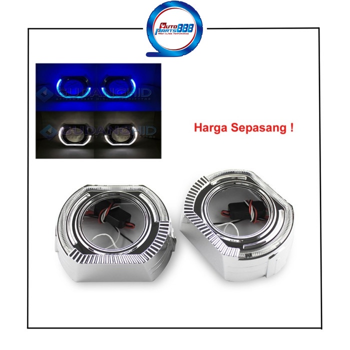 Shroud Projector Hella 5 3Inch BMW Angel Eyes LED Cree