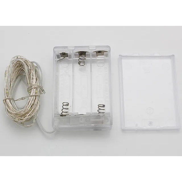 SA Lampu Tumbler Kawat Mini 10 Meter 100 LED Lampu Hias Dekorasi Fairy Light Led Baterai 3 slot
