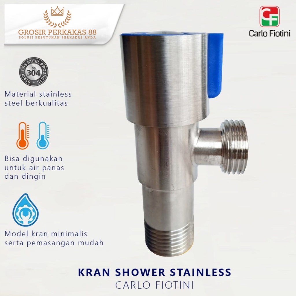 Kran Sower Keran Shower Kamar Mandi Toilet Stainless Carlo Fiotini