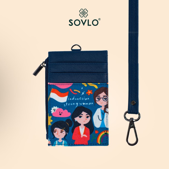 

Sovlo ID Card Wallet Indonesia Strong Woman - Id Card Holder - Biru