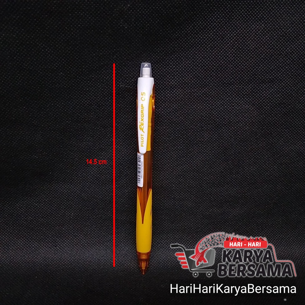 

PILOT MECHANICAL PENCIL REXGRIP 0.5 YELLOW KUNING HRG-10R-Y5