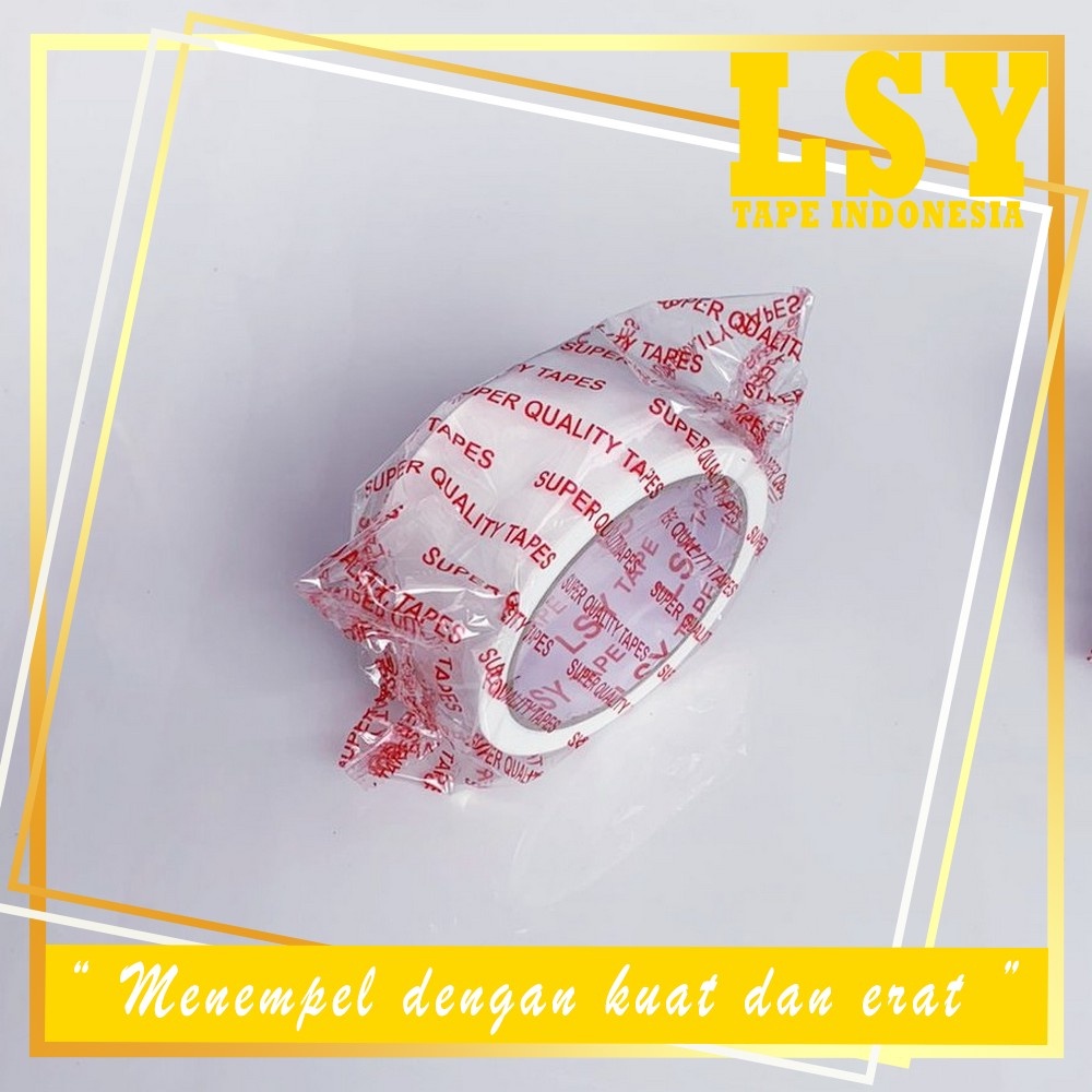 

LSY Lakban Kain Putih 2inch x 10meter Full | Cloth Tape Warna 2inch