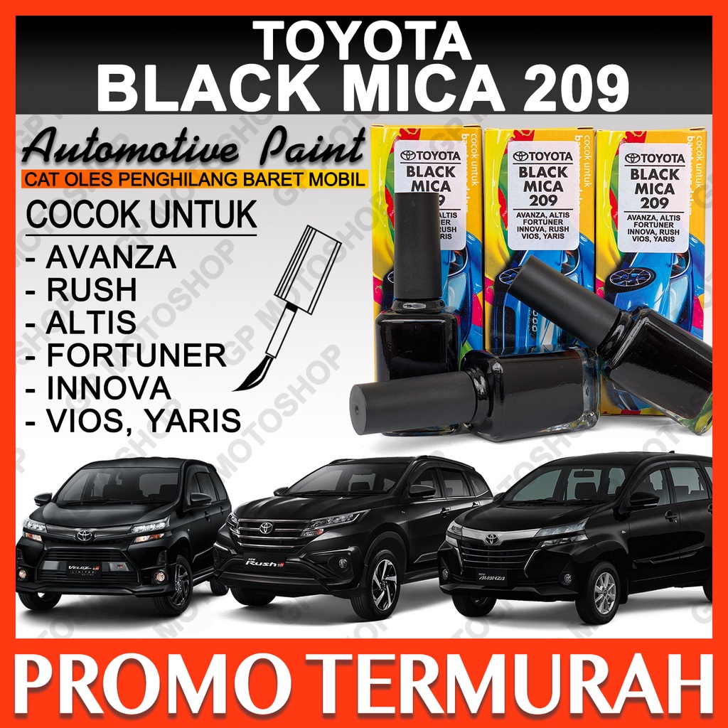Cat Oles Toyota Black Mica 209 Penghilang Baret Mobil  Gores Hitam Metalik Avanza Veloz Yaris