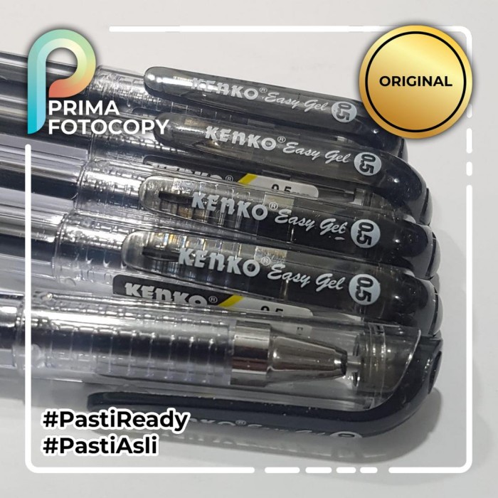 

Bundling Pulpen Kenko Easy Gel 5 Pcs | Empuk Anti Macet ASLI ORIGINAL