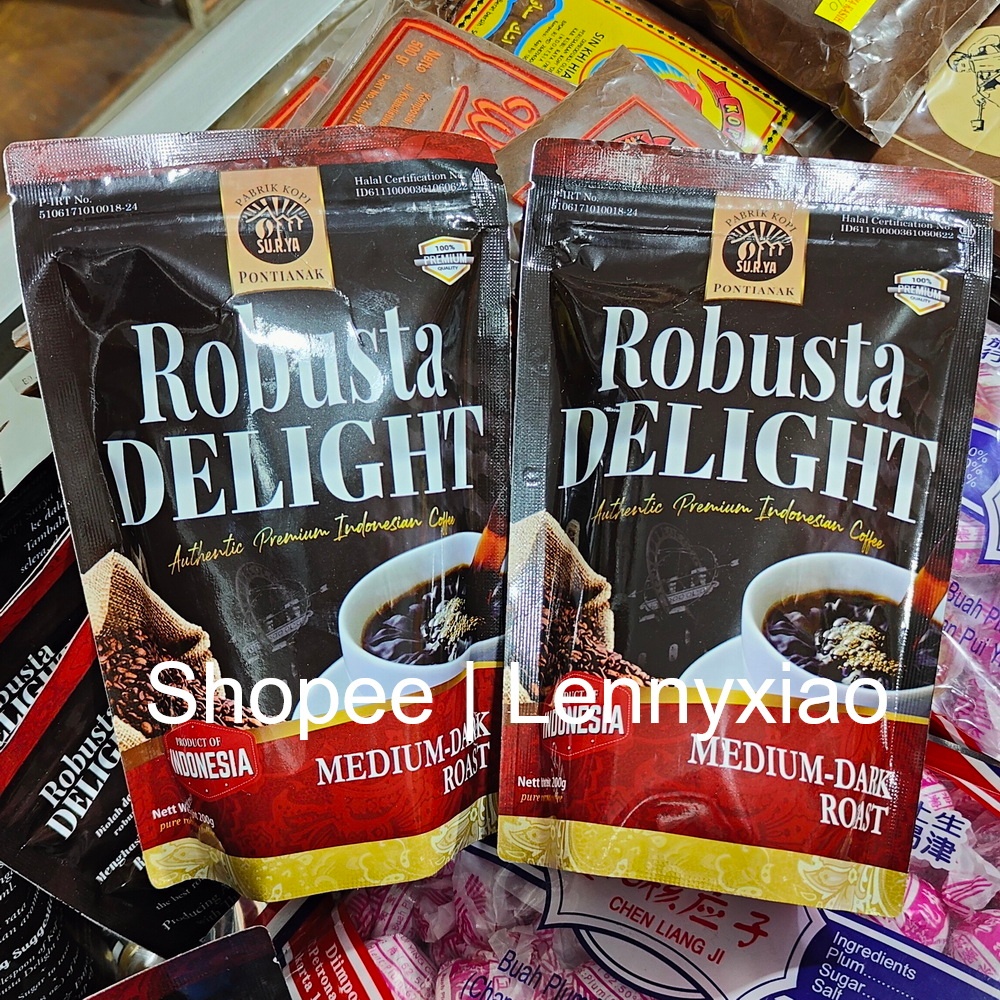 

Kopi Bubuk Surya PREMIUM Coffee Robusta Delight Khas Pontianak