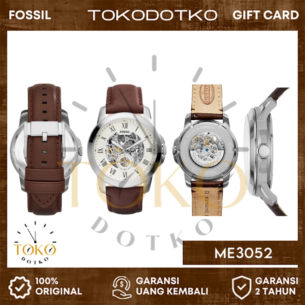 6A. (Original 100% - Garansi 2 Thn) Jam Tangan Pria Fossil Automatic Original ME3052 ME3053 ME3095