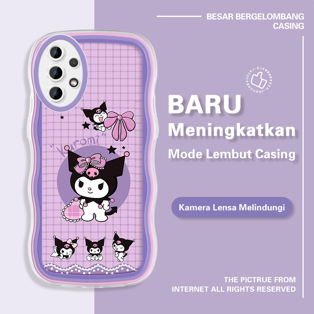 Compitable With Samsung A32 M32 5G Untuk Phone Case Hp Casing Handphone Cover Lattice Kuromi Softcase Cassing
