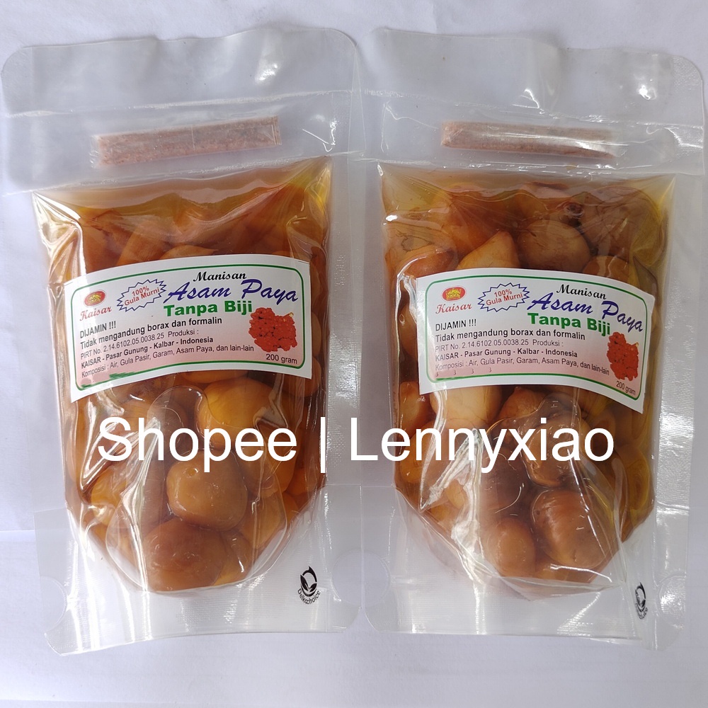 

Manisan Asam Paya Basah / Atapson Atap Son / Atapseng Atap Seng TANPA BIJI Kalimantan Barat Singkawang