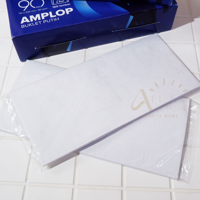 

Amplop Paperline Putih Polos 90 PPS / White Envelope Seal (10 Lbr)