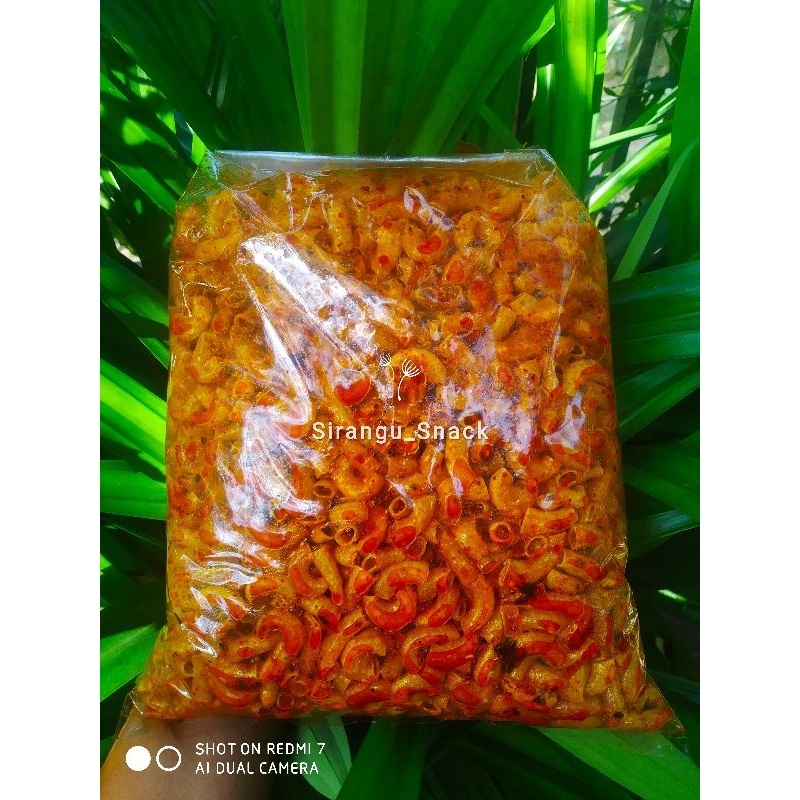 

Makaroni bantet kriuk Extra pedas daun jeruk isi 1 kg promo