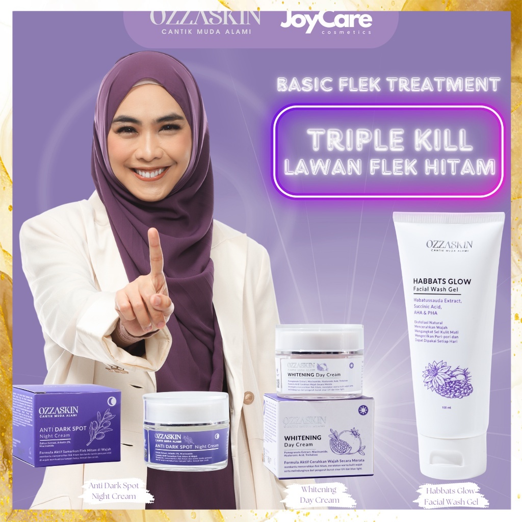 Basic Flek Treatment By Oki Setiana Dewi Paket Lengkap Facial Wash Night Cream dan Day Cream joycare