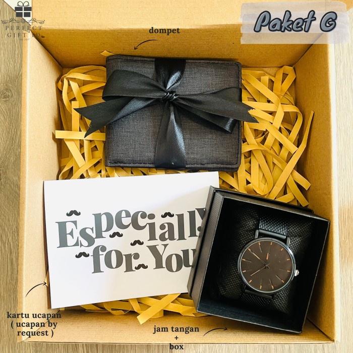 

PROMO- KADO ULANG TAHUN COWOK KADO VALENTINE HAMPERS COWOK DOMPET JAM HADIAH - G
