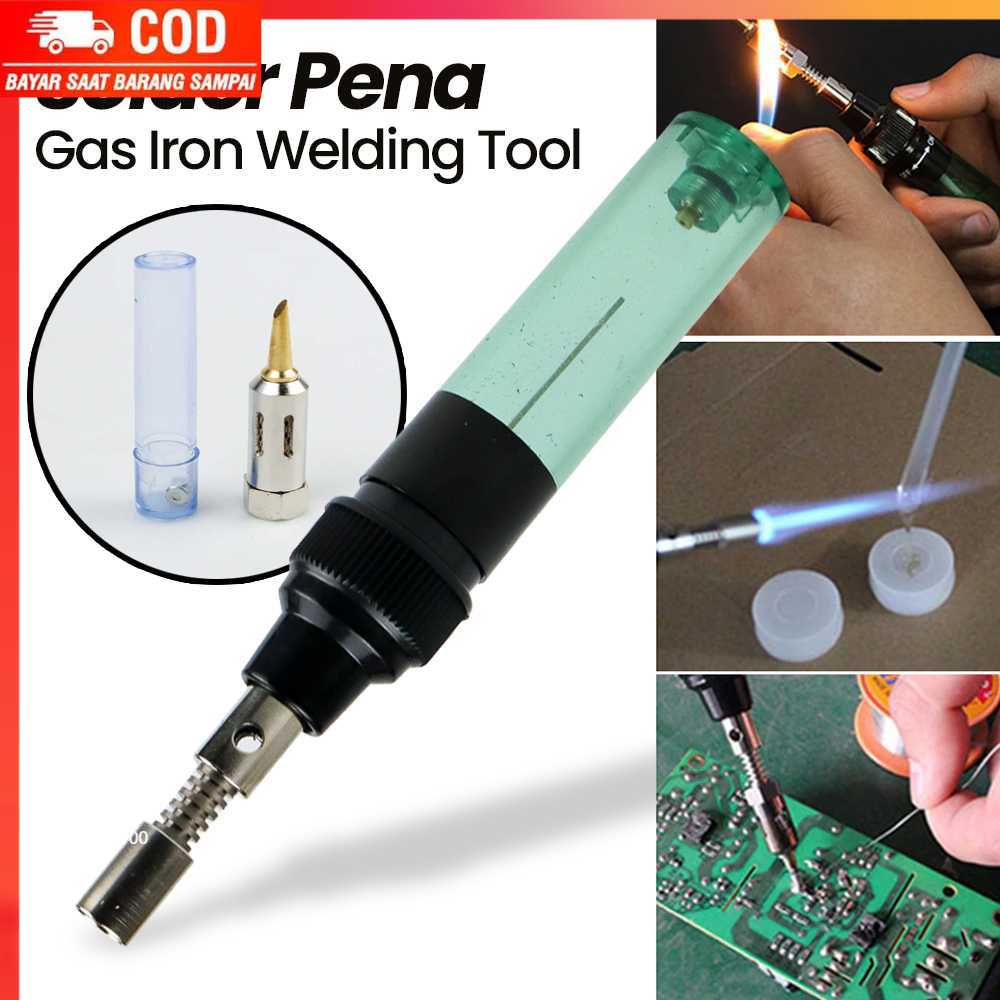 ( 100% BARANG ORI ) JHHTDZ Solder Pena Gas Iron Welding Tool 3 in 1 1300C - HT-F01