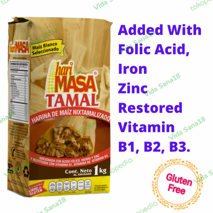 

[Big Sale] TAMAL HARIMASA Cornmeal/Tepung Jagung 100% Mexico, Gluten Free 1kg