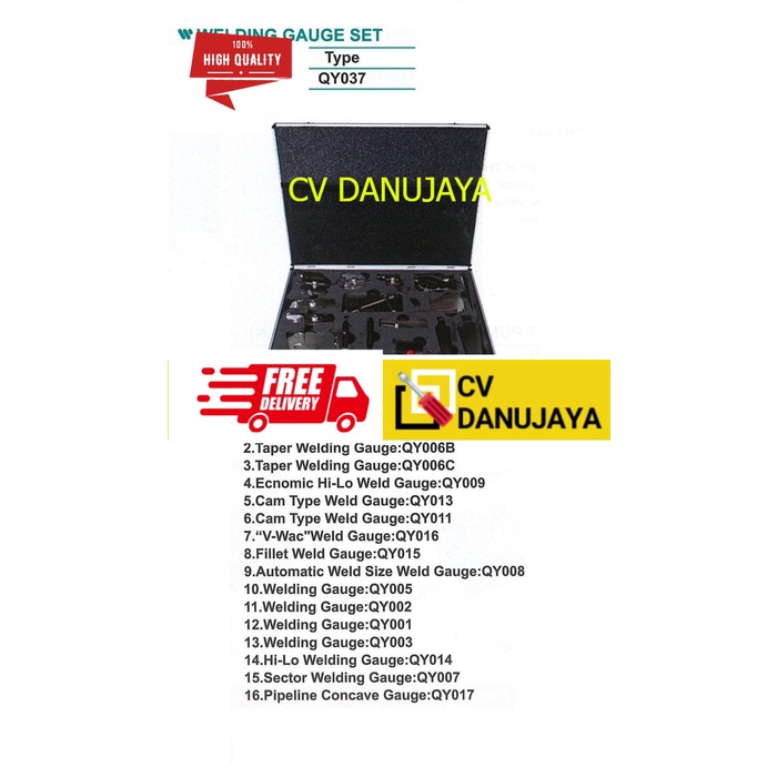 Welding Gauge Set QY037 - wipro