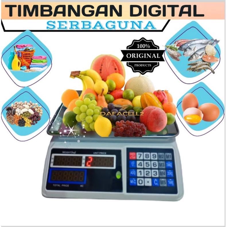 Bright Crown Timbangan Buah Digital 40kg Double Display - Crown