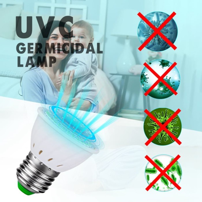 SALE Lampu Sterilisasi UV E27 5W UVC Lampu LED Ultraviolet Lampu Bohlam Termurah