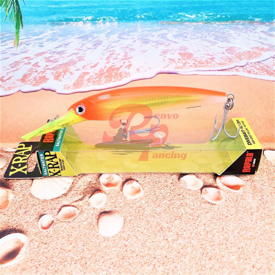 XRMAG10 HOT HEAD Rapala XRAP Magnum 10 lidah panjang  11cm 21gr trolling umpan