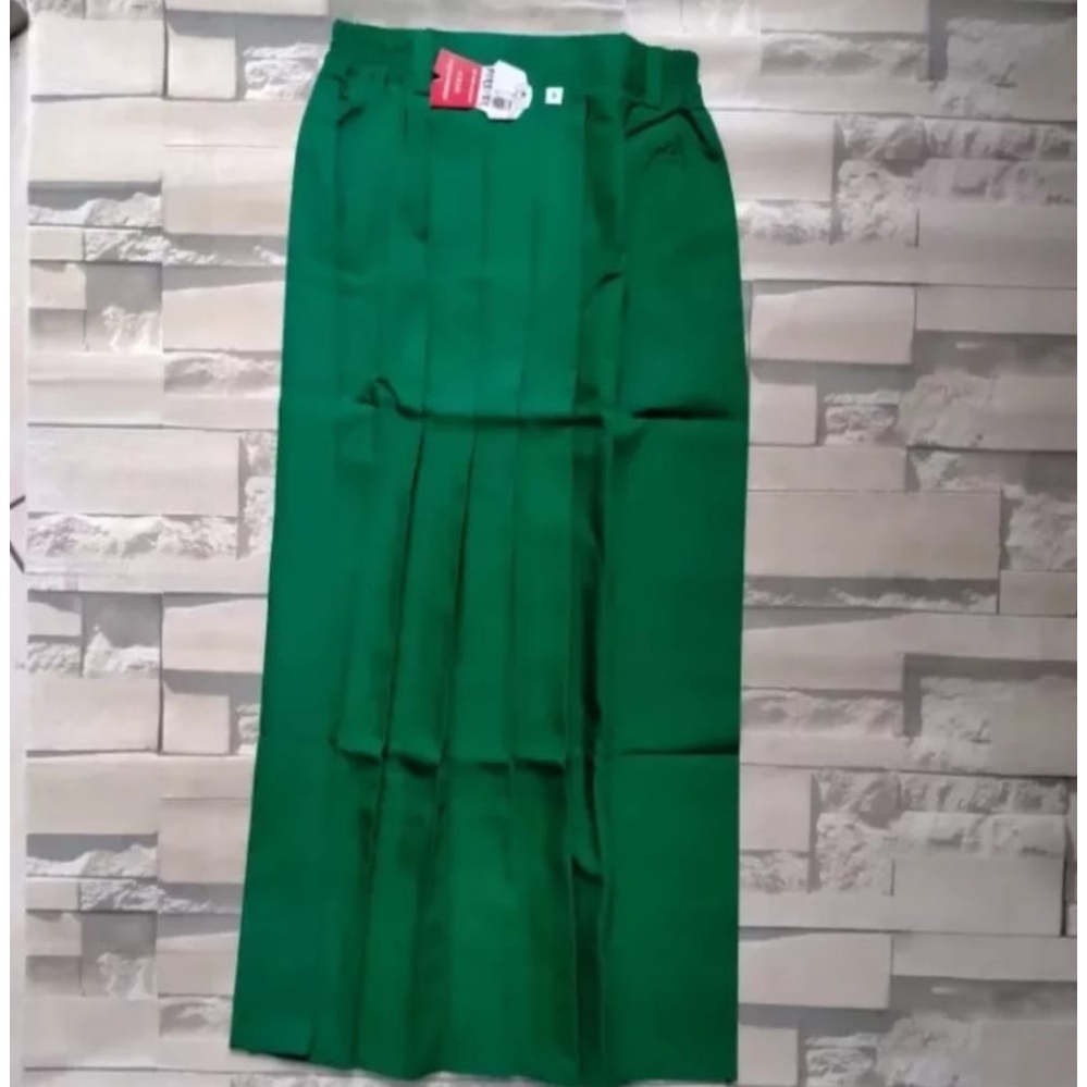 TERBARU Rok Hijau Anak Perempuan SD Madrasah Mi Panjang Bahan Twill Model Rempel(TOPI GANTENG)