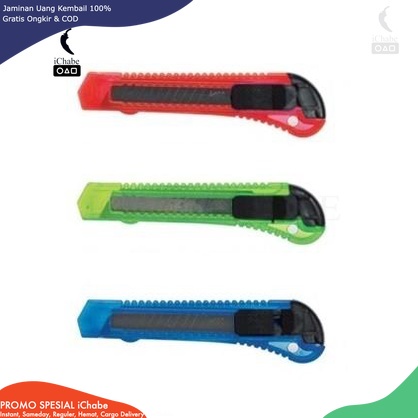 

[Bisa COD] NEW NA Cutter Besar / Kuter Ukuran Besar / Pisau Cutter/ Pisau Cutter Besar Transparan Alat Potong Kertas Super Tajam plastik