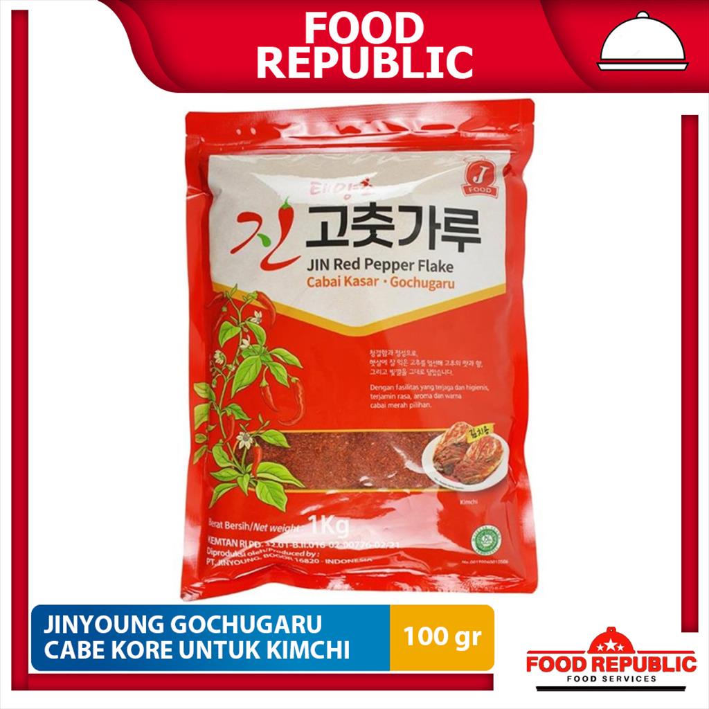 

Jinyoung Gochugaru Kasar Korea 100 gr Bubuk Cabe Untuk Kimchi Halal